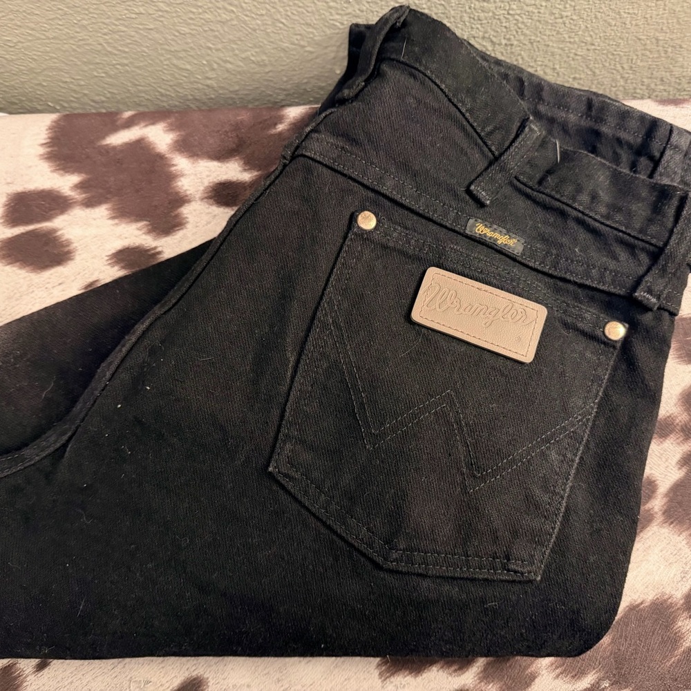 Vintage Wrangler Men's black Jeans